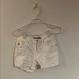White Denim Women Shorts